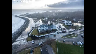 1/13/24 New Hampshire storm that flooded the Rye Beach, New Hampshire Seacoast