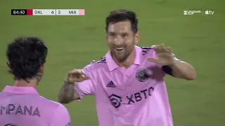 Messi Clutch Game-Tying Free Kick GOAL! | Inter Miami FC vs FC Dallas | Leagues Cup | MLS 4-4