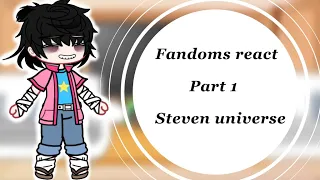 Fandoms react to eachother || part 1: Steven universe