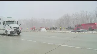 Multi-car pileup temporarily blocks parts of I-80