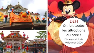 Disneyland Paris - Halloween - défi attractions vlog septembre 2020