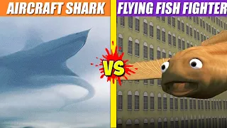 Aircraft Shark vs Flying Fish Fighter (Tim Zizi) | SPORE