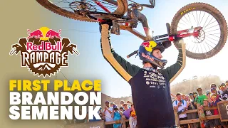 Brandon Semenuk Crowned Champion! | Full Winning Run | Red Bull Rampage 2019