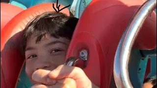 Knott’s berry farm Silver bullet POV (my neck hurts bc of this my head kept forcing onto the handle)