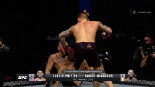 Dustin KO's Conor Slow Mo (RARE VIEW)