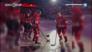 Путин сыграл в хоккей в гала-матче Ночной хоккейной лиги