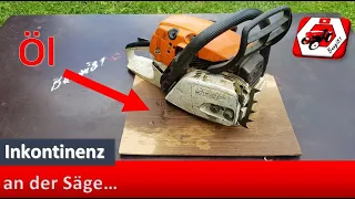 Inkontinenz an der Motorsäge | Stihl MS261 nässt sich regelmäßig ein