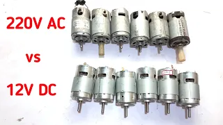 Direct 220V Ac से चलने वाली मोटर Vs  775 DC //  220V से चलने वाली छोटी मोटर