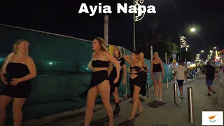 AYIA NAPA CYPRUS Nightlife Walk Tour 2023