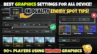 Best Graphics Settings For All Low & High Device In BGMI & PUBGM | Bgmi Best Settings | Enable 90fps