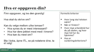 Hvordan skrive artikkel i samfunnsfag: Del 1 Tema og problemstilling