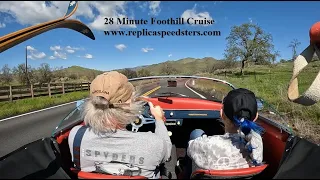 Aquamarine Vintage Motorcars Speedster 28 Minute Foothill Cruise www.replicaspeedsters.com