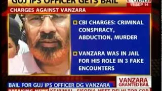 Fomer Gujarat IPS officer DG Vanzara gets bail in Sohrabuddin Case