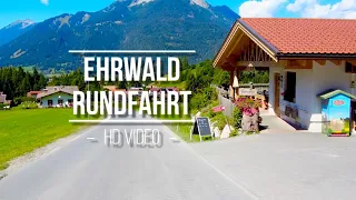 Autofahrt durch Ehrwald [Österreich] HD Video