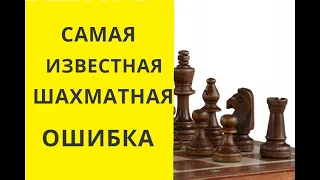 Шахматы. САМАЯ ИЗВЕСТНАЯ ШАХМАТНАЯ ОШИБКА. онлайн,бесплатные,играть