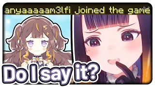 Ina can't stop trolling Anya in Minecraft 【Hololive】