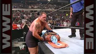 Big Show brutally decimates Rey Mysterio at Backlash 2002