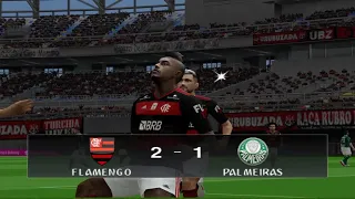 PES 2021 PS2 GAMEPLAY FLAMENGO VS PALMEIRAS