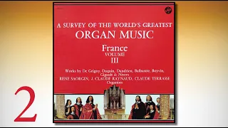 THE WORLD'S GREATEST ORGAN MUSIC – FRANCE – VOLUME III – LP 2