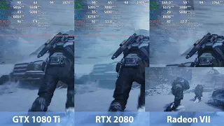 GeForce GTX 1080 Ti vs GeForce RTX 2080 vs Radeon VII - Gears of War 5
