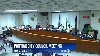Pontiac City Council 5-21-24