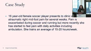 Caring for Female Athletes (Faustine Ramirez MD Gina Biviano MA ATC, UCSF Peds MSK/Sports Medicine)