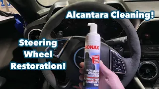 2020 6th Gen Camaro - Sonax Alcantara steering wheel Restoration!