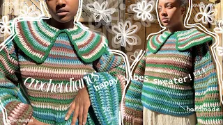 crochet the happy vibes sweater with me!!...౨ৎ | I won a $500 giveaway too...