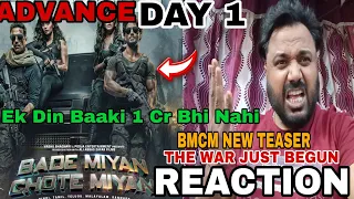 BMCM THE WAR HAS JUST BEGUN | NEW TEASER REACTION| & ADVANCE BOOKING REPORT DAY1 MAIDAAN DAY1 REPORT