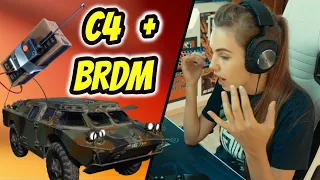 Playing with Best Females in PUBG  | C4 + BRDM