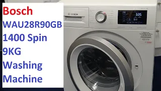 Bosch WAU28R90GB 1400 Spin 9Kg Washing Machine Demo