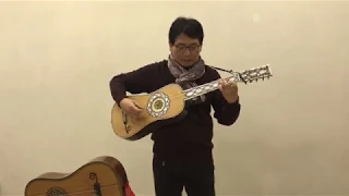 Ballo del Gran Duca (Aria di Firenza) on a metal strung Baroque guitar, played by Taro Takeuchi
