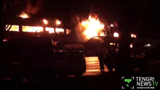 Видео пожара в торговом центре "Адем" в Алматы