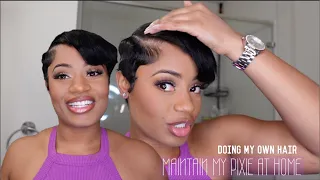 How I MAINTAIN MY PIXIE CUT IN BETWEEN SALON VISITS| MsShavonPrice