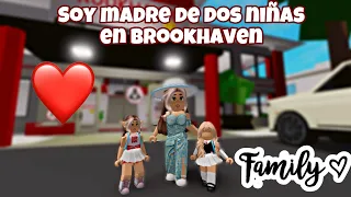 SOY MADRE DE DOS NIÑAS EN BROOKHAVEN 👩‍👧‍👧🥰 #roblox #viral