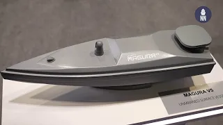 Ukraine's Magura V5 USV - Kamikaze Drone Boat at DSEI 2023