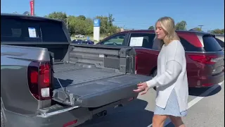 Tailgate and storage feature on the Honda Ridgeline!!