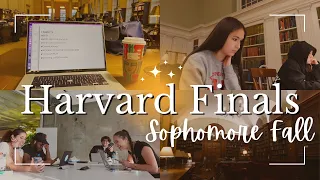 FINALS WEEK AT HARVARD | Sophomore Fall 📚 (watch my gpa sink again)