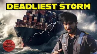 Real Footage of DEADLIEST STORM | Scary Moments | Life at sea - Episode 19