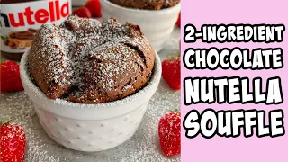 Nutella Soufflé Recipe #shorts