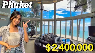 $2,400,000 (87M THB) “Stunning View” Beachfront Luxury private Villa in Phuket | Thailand House Tour