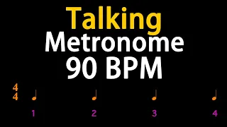 90BPM Talking Metronome  (Quarter Note) 人聲節拍器