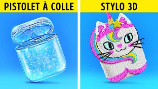 PISTOLET À COLLE VS STYLO 3D || Bijoux DIY Étonnants ! Astuces DIY Fun Par 123 GO! GOLD