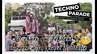 Techno parade: Dancefloor géant... dans les rues de Paris (28.09.2019)