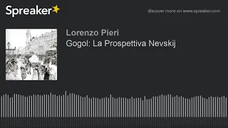 Gogol: La Prospettiva Nevskij