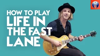 How to Play Life in the Fast Lane On Guitar - Easy Eagles Song Lesson