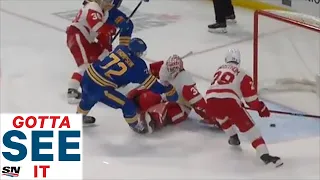 GOTTA SEE IT: Tage Thompson Caps Off Six-Point Night With Nasty Hat Trick Goal