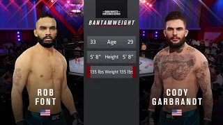 Cody Garbrandt vs. Rob Font EA SPORTS™ UFC® 4 Simulation - The Man In The Cage Podcast