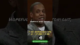 TV host mispronounced Tupac. Jay-Z explained it to him