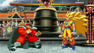 M. BISON vs SON GOKU - High Level Insane Fight !